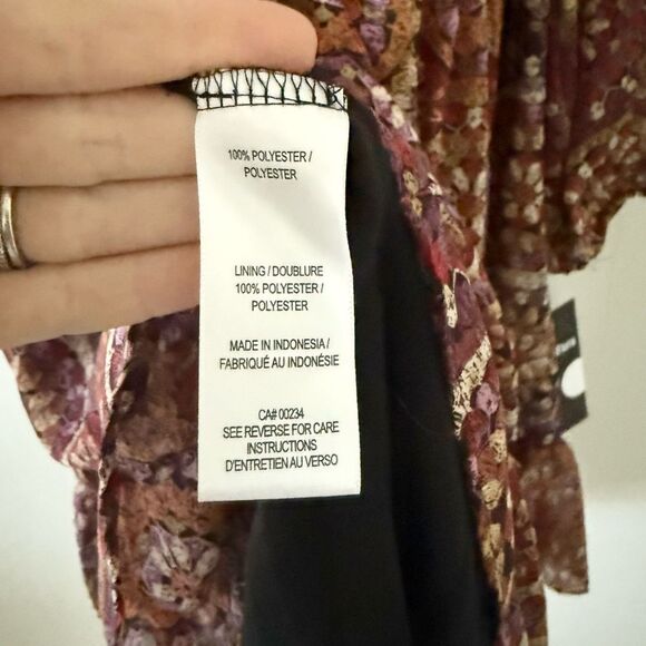 NWT Maison Tara Long Sleeve Mini Dress in Jewel Tone Medallion Pattern - size 4 - Picture 6 of 7